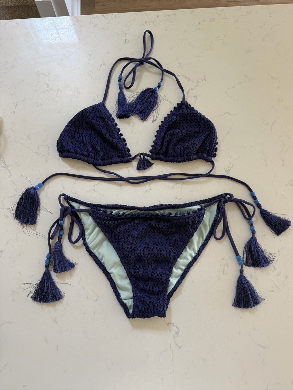 Victoria’s Secret Crochet Tassel Bikini